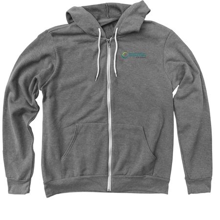 Pegasus Project Merch, a Deep Heather Zip Up Hoodie