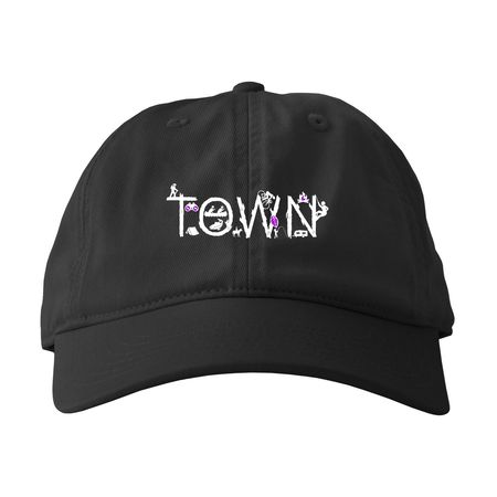 TOWN DALLAS CAPS & HATS, a Black Printed Eco Baseball Cap
