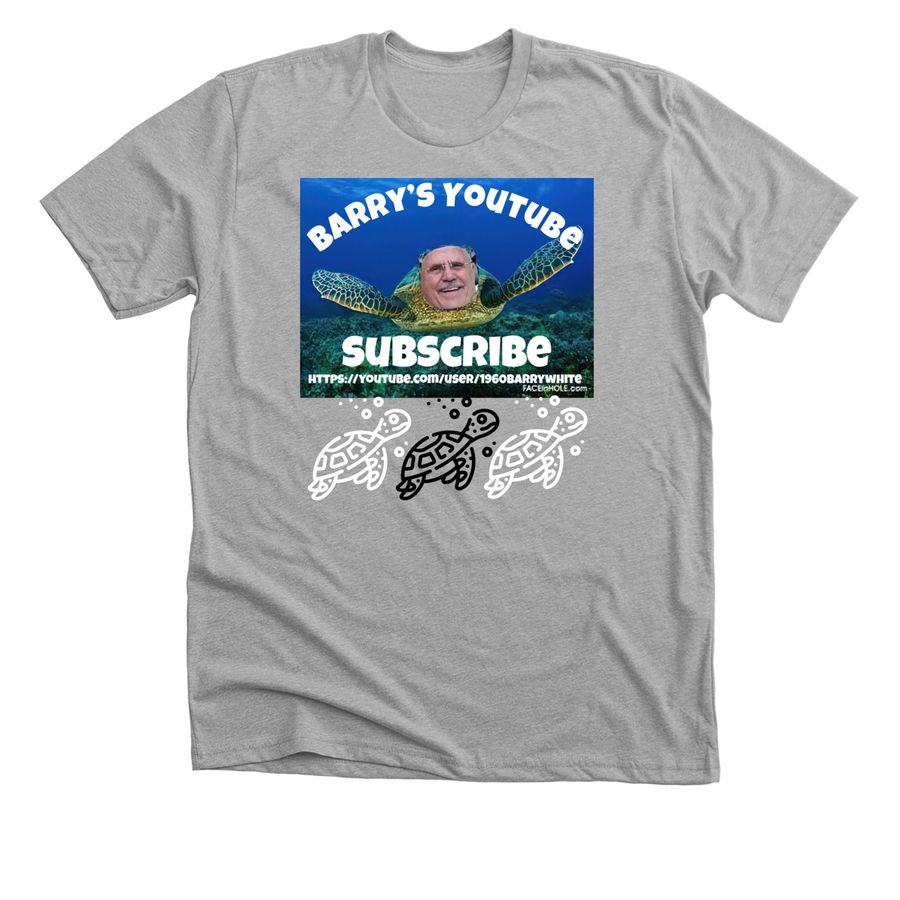 Barry?s sea turtles, a Athletic Heather Premium Unisex Tee