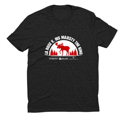 Youth v. Canada Moose T-Shirts, a Space Black Allmade Eco Triblend Unisex Tee