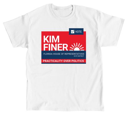 The Finer Campaign Shirt, a White Classic Unisex Tee