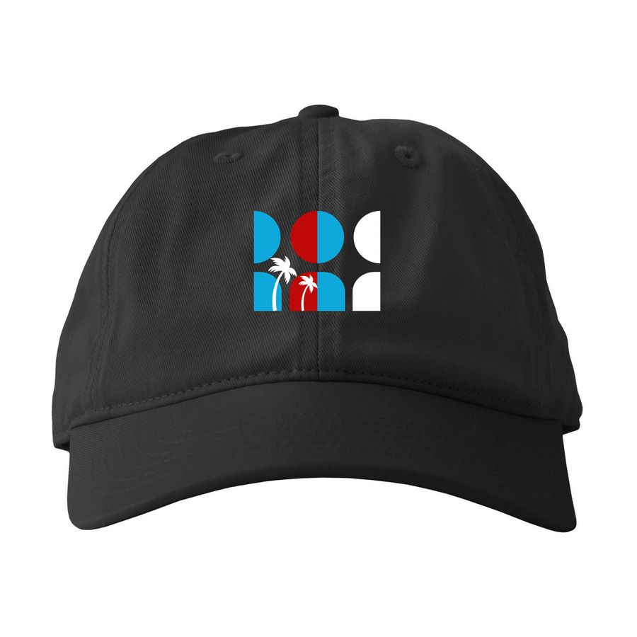 Kona Indivisible Hats, a Black Printed Eco Baseball Cap