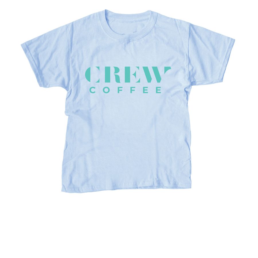 TEAL Crew LOGO & Trolley, a Light Blue Youth Unisex Tee