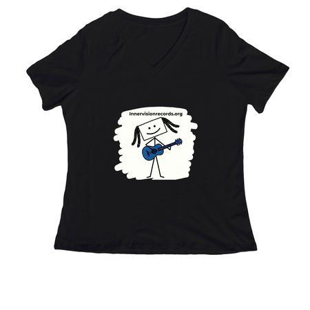 Innervision, a Black Women's Relaxed V-Neck Tee