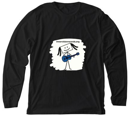 Innervision, a Solid Black Blend Premium Long Sleeve Tee
