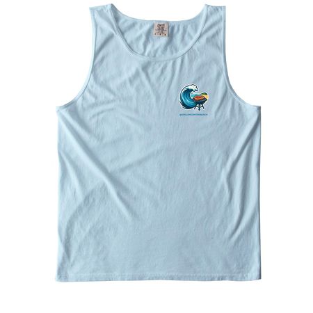Grilling on the Beach - Cape Cod, a Chambray Comfort Colors Tank Top