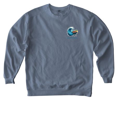 Grilling on the Beach - Cape Cod, a Blue Jean Comfort Colors Crewneck Sweatshirt