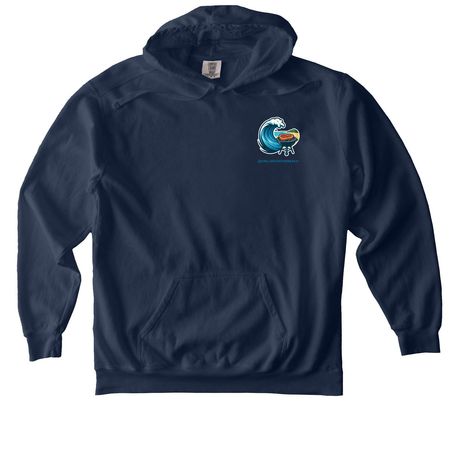 Grilling on the Beach - Cape Cod, a True Navy Comfort Colors Pullover Hoodie