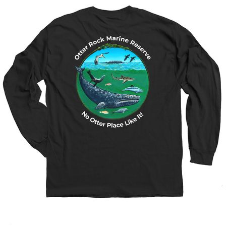 No Otter Place Like It! Long Sleeve, a Black Classic Long Sleeve Tee