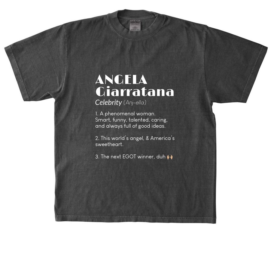 Angela Definition, a Shadow Heavyweight Garment Dye Tee