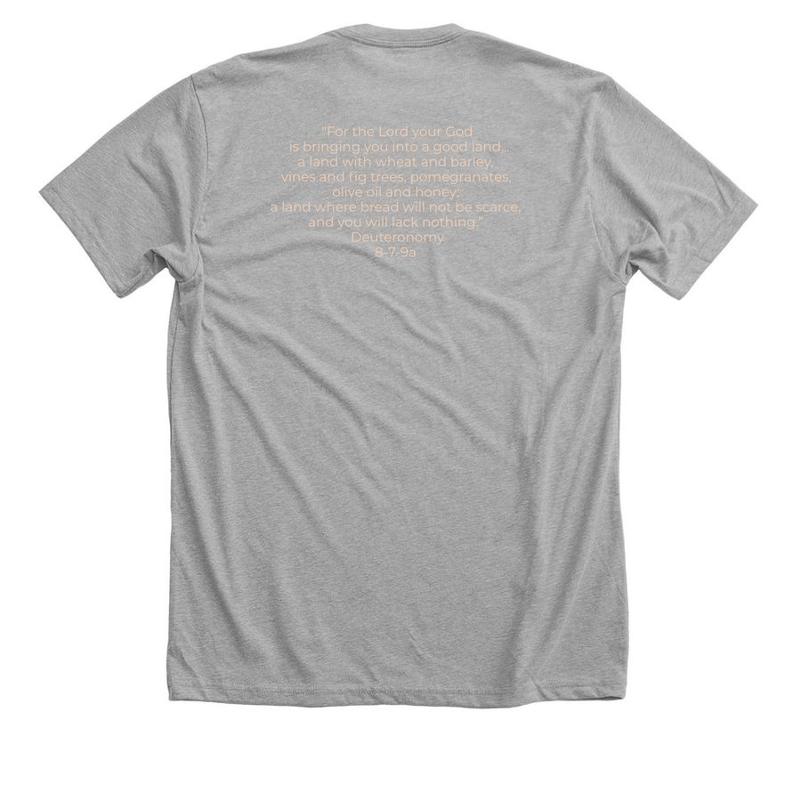 7 Species Project, a Athletic Heather Premium Unisex Tee (back-view)