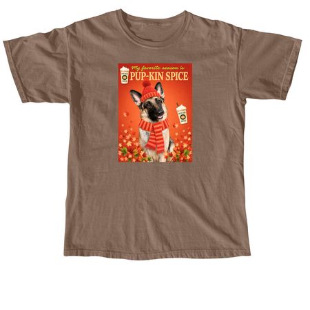 Pup-kin Spice, a Espresso Comfort Colors Unisex Tee
