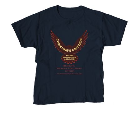 Christine's Critters, a Navy Youth Unisex Tee
