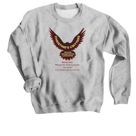 Christine's Critters, a Sport Grey Crewneck Sweatshirt