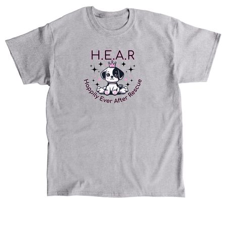 Pawsitive Vibes & Puppy Love, a Sport Grey Classic Unisex Tee