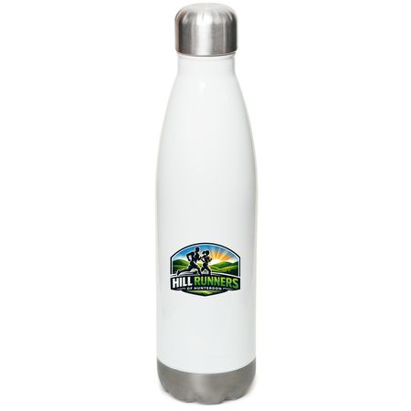 HRH Water Bottles, a White Stainless Steel Water Bottle