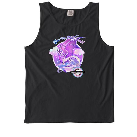 Trans Joy Fest- Gender Non-Conforming Design, a Black Comfort Colors Tank Top