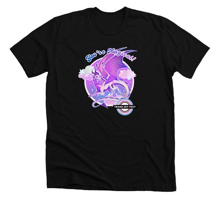 Trans Joy Fest- Gender Non-Conforming Design, a Solid Black Blend Premium Unisex Tee