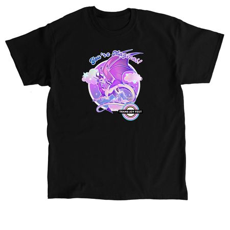 Trans Joy Fest- Gender Non-Conforming Design, a Black Classic Unisex Tee