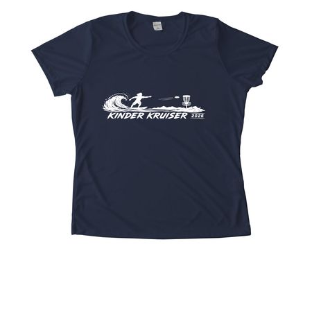 Kinder Kruiser 2026 DRI-Fit, a True Navy Women's Performance Tee