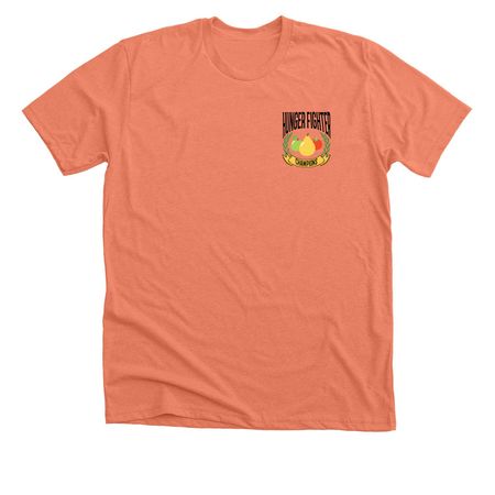 Hunger Fighter Champions, a Heather Sunset Premium Unisex Tee