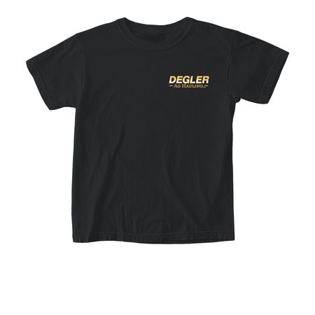 Degler Ag Hauling Merch, a Black Comfort Colors Youth Tee