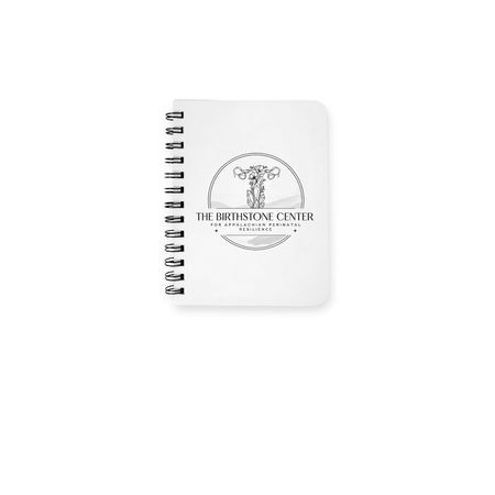Birthstone Notebook, a White Spiral Notebook