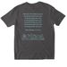 John Wesley... Probably, a Charcoal Softstyle Cotton Tee (back-view)
