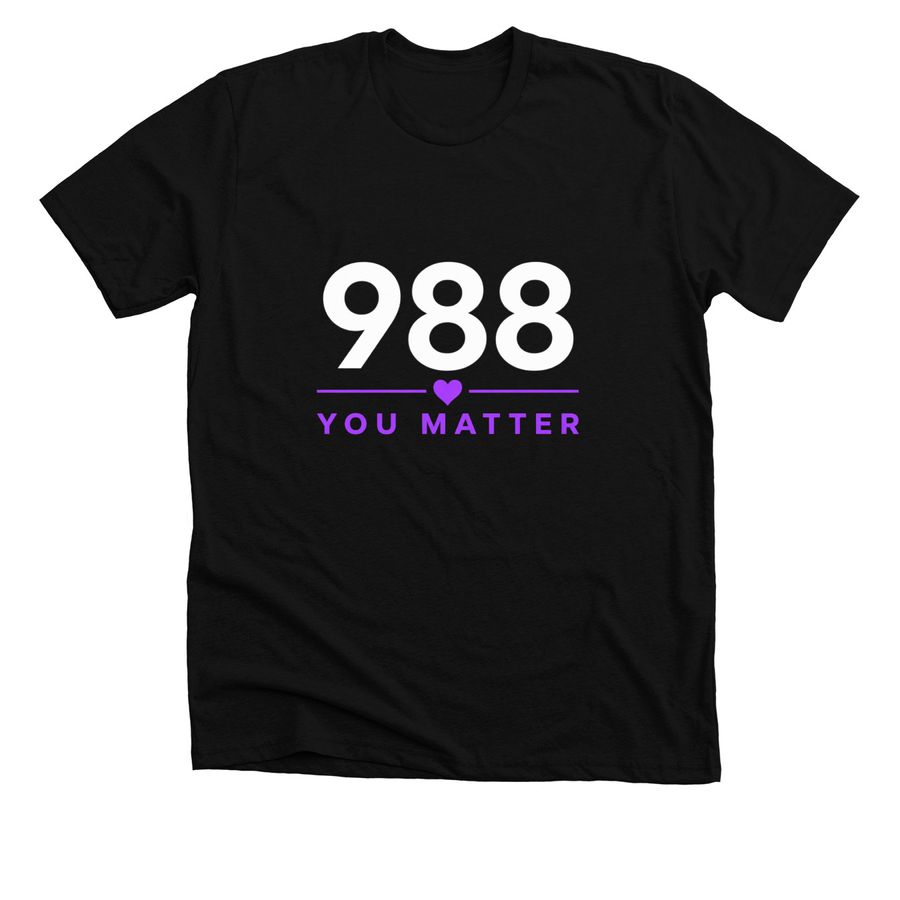 You Matter, a Solid Black Blend Premium Unisex Tee