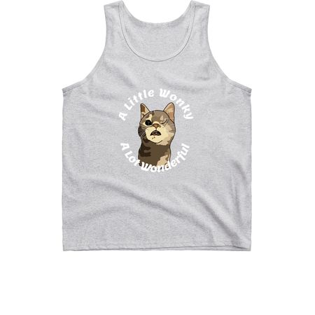 A Little Wonky. A Lot Wonderful., a Sport Grey Classic Unisex Tank Top