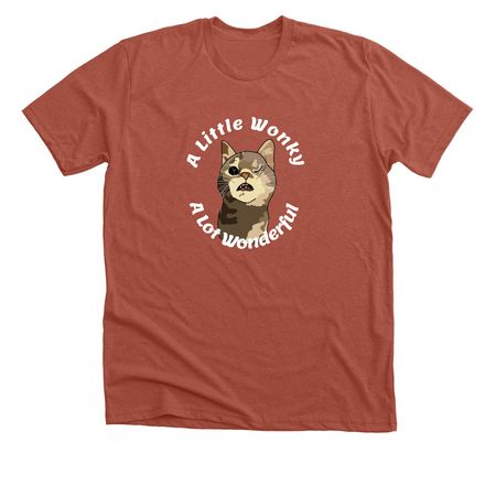 A Little Wonky. A Lot Wonderful., a Heather Clay Premium Unisex Tee
