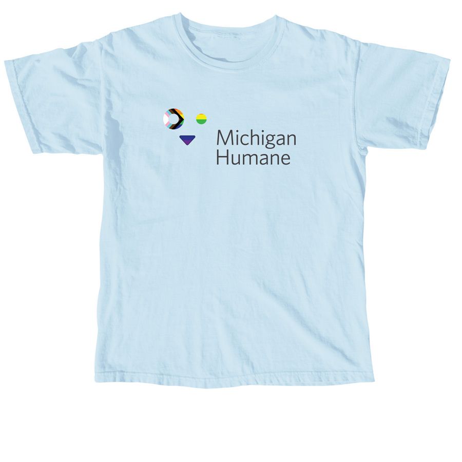 Michigan Humane x Ruth Ellis Center, a Chambray Comfort Colors Unisex Tee