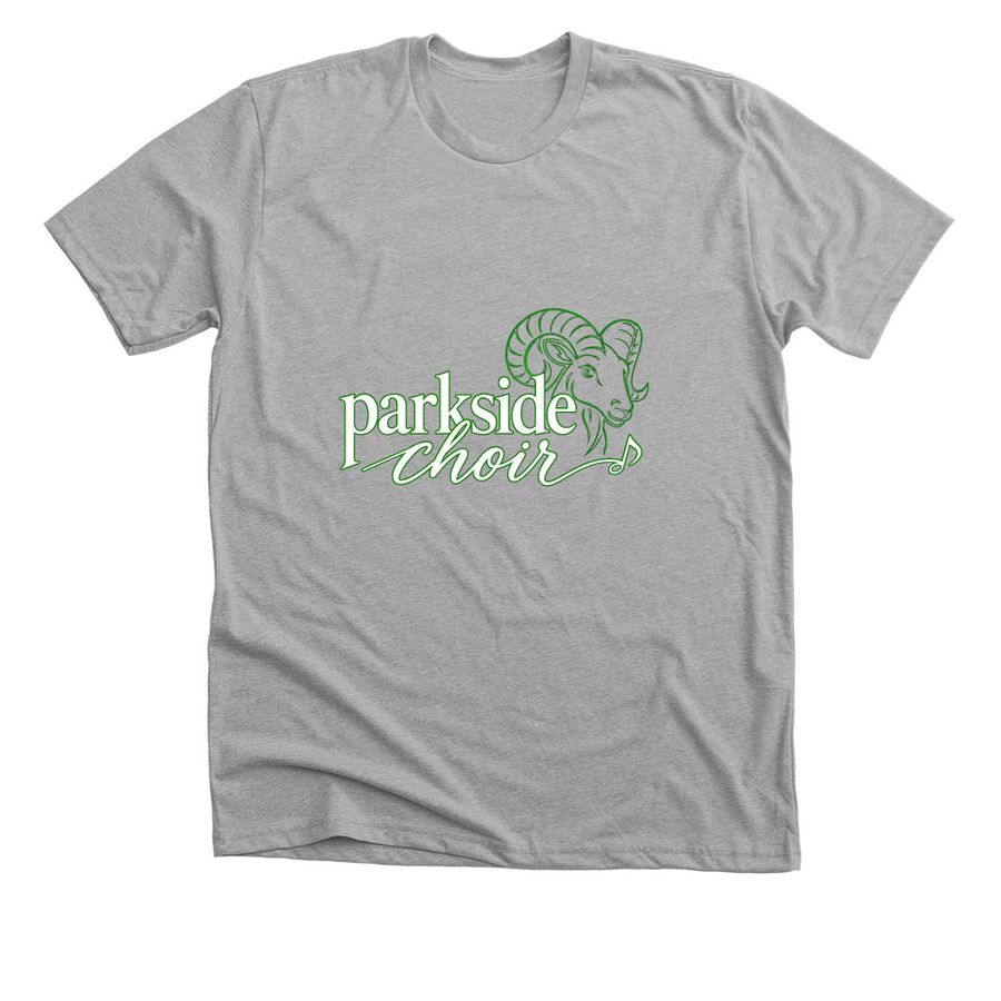 Parkside Choir shirts, a Athletic Heather Premium Unisex Tee