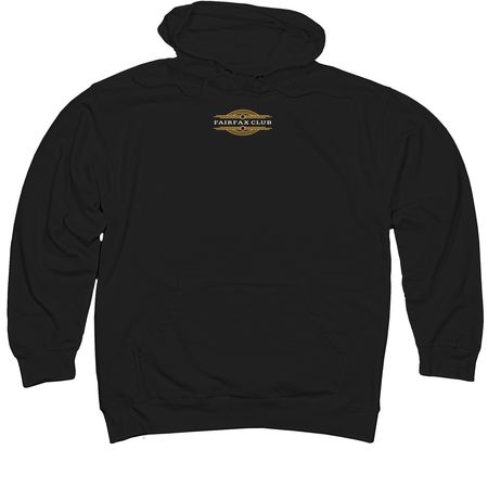 Gold Merch, a Black Midweight Pullover Hoodie