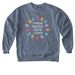 Le Bonheur Hands, a Blue Jean Comfort Colors Crewneck Sweatshirt