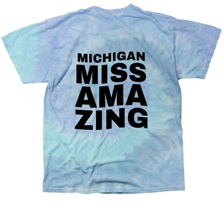 Tye Dye Stacked, a Lagoon Classic Tie Dye Tee (back-view)