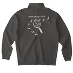 Homecoming Quarter Zip, a Asphalt Midweight Quarter Zip Pullover (back-view)