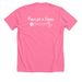 WPGSR - Paws for a Cause, a Neon Pink Premium Unisex Tee (back-view)