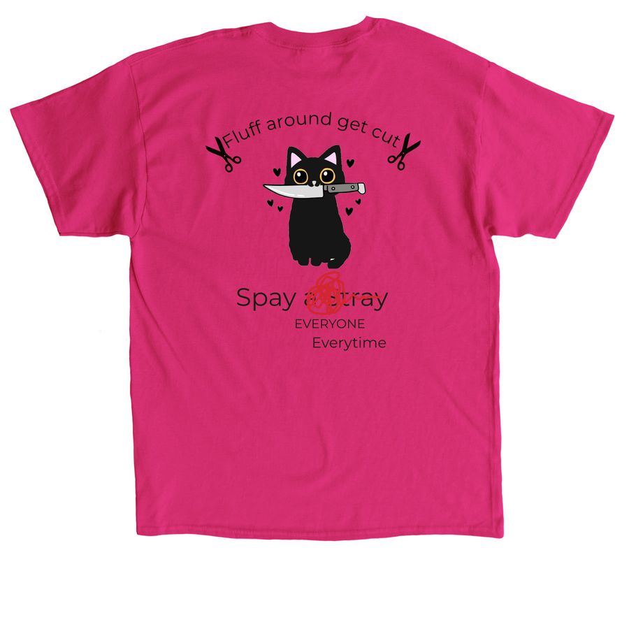 Spay & Neuter Everyone-TNR, a Heliconia Classic Unisex Tee (back-view)