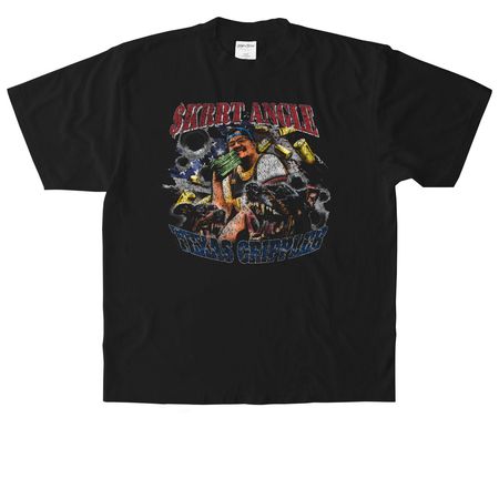 $KRRT ANGLE TEXAS CRIPPLER, a Black Heavyweight Garment Dye Tee
