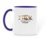 SPCR Mugs, a Dark Blue Two-Tone Ceramic Mug (back-view)