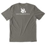 OhmS Farmer Fund, a Driftwood Grey Allmade Organic Cotton Mineral Dye Tee (back-view)