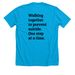 Team Elks - Metro District #4200 AFSP Walk&nbsp;, a Neon Blue Premium Unisex Tee (back-view)