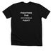 Fighting The Invisible Fight, a Solid Black Blend Premium Unisex Tee