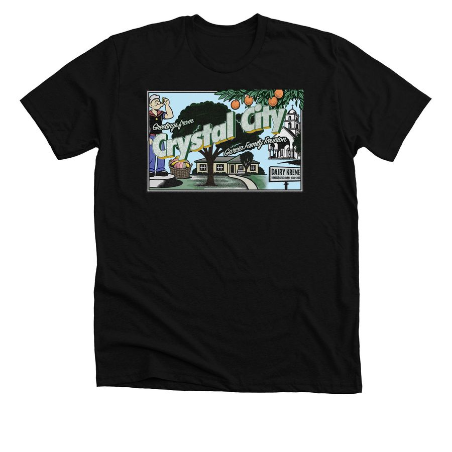 Garcia Family Reunion CC TX, a Solid Black Blend Premium Unisex Tee