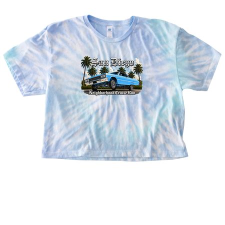 San Diego 5k&nbsp;, a Lagoon Women's Tie Dye Cropped Tee