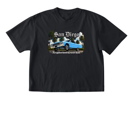 San Diego 5k&nbsp;, a Black Comfort Colors Boxy Tee