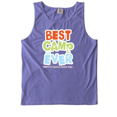 Best Camp Ever!, a Violet Comfort Colors Tank Top