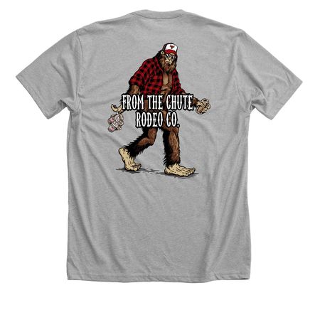 FTC Big Foot&nbsp;, a Athletic Heather Premium Unisex Tee (back-view)