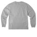 Go to Apparel, a Athletic Heather Unisex Heavyweight Long Sleeve Tee (back-view)